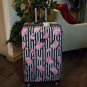 betsey johnson floral luggage